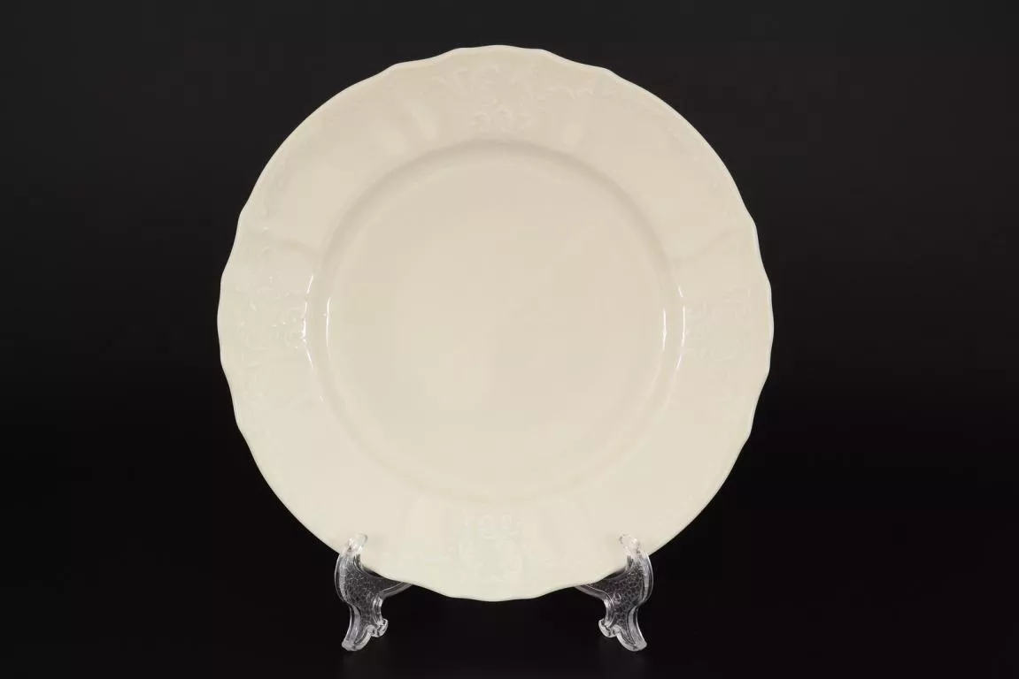 Фото Набор тарелок 25 см Бернадотт Недекорированный Be-Ivory (6 шт)