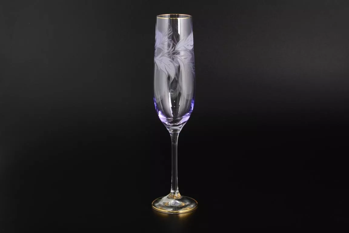 Фото Набор фужеров для шампанского Фиолетовый 190 мл E-V