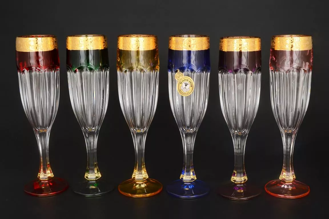 Фото Набор фужеров для шампанского Сафари Ассорти (6 шт) Артикул 14269