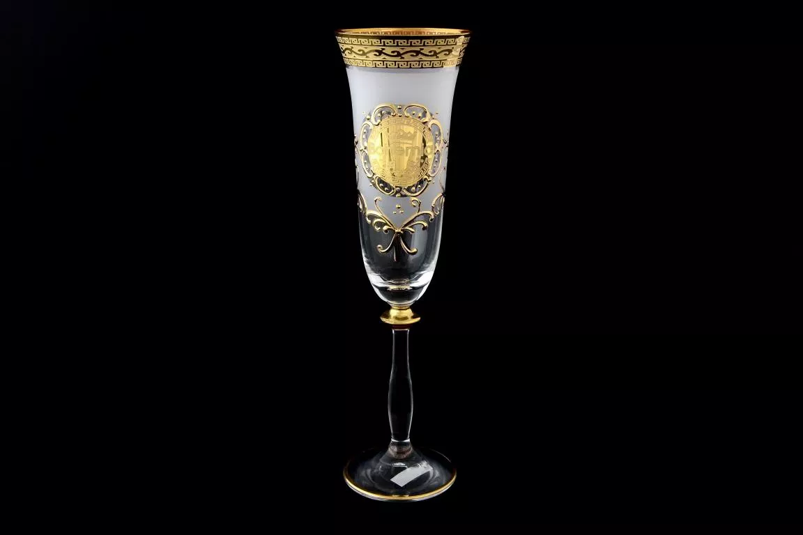 Фото Анжела Набор фужеров для шампанского 190 мл Версаче Богемия (6 шт) Б-Г