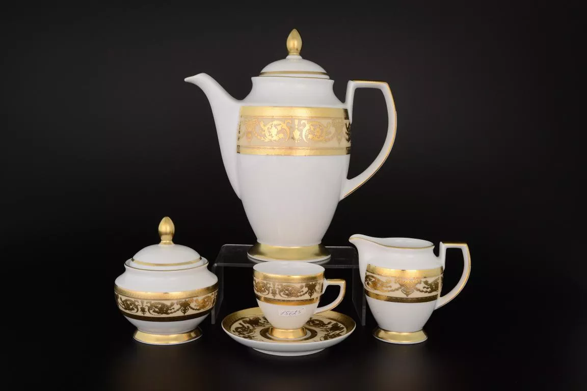 Фото Кофейный сервиз на 6 персон 17 предметов Imperial Creme Gold