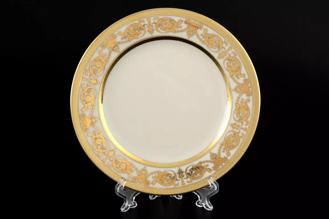 Фото Набор тарелок 17 см Constanza Cream Imperial Gold (6 шт)