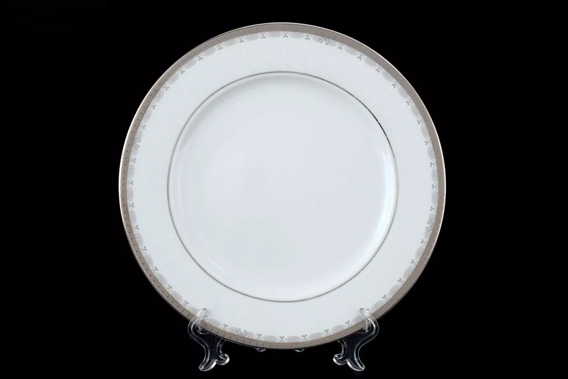 Фото Набор тарелок 25 см Опал Платиновая лента (6 шт)