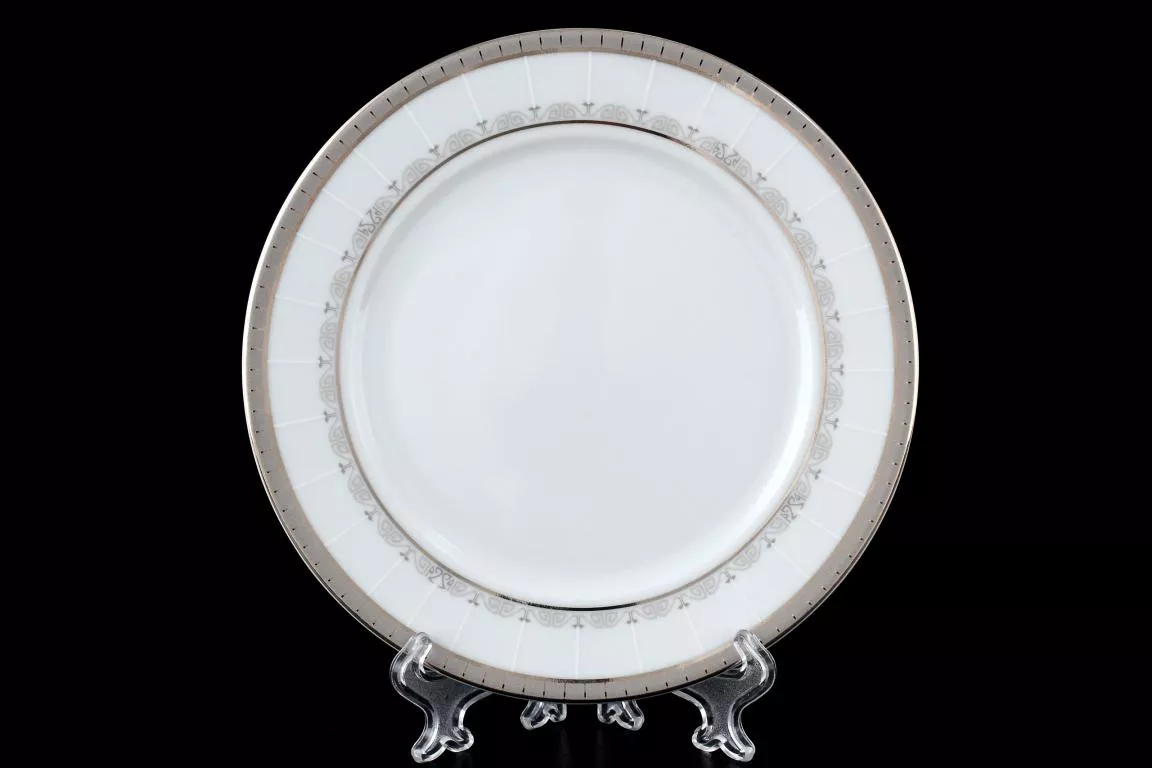 Фото Набор тарелок 17 см Опал Платиновая лента (6 шт)