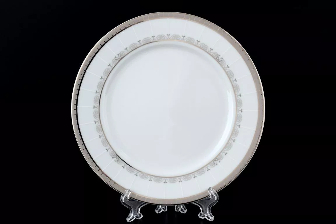 Фото Набор тарелок 19 см Опал Платиновая лента (6 шт) Артикул 13960