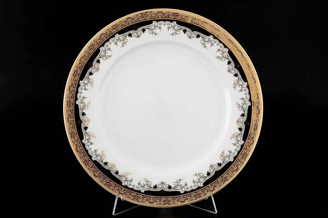 Фото Набор тарелок 25 см Кристина Черная Лилия (6 шт)