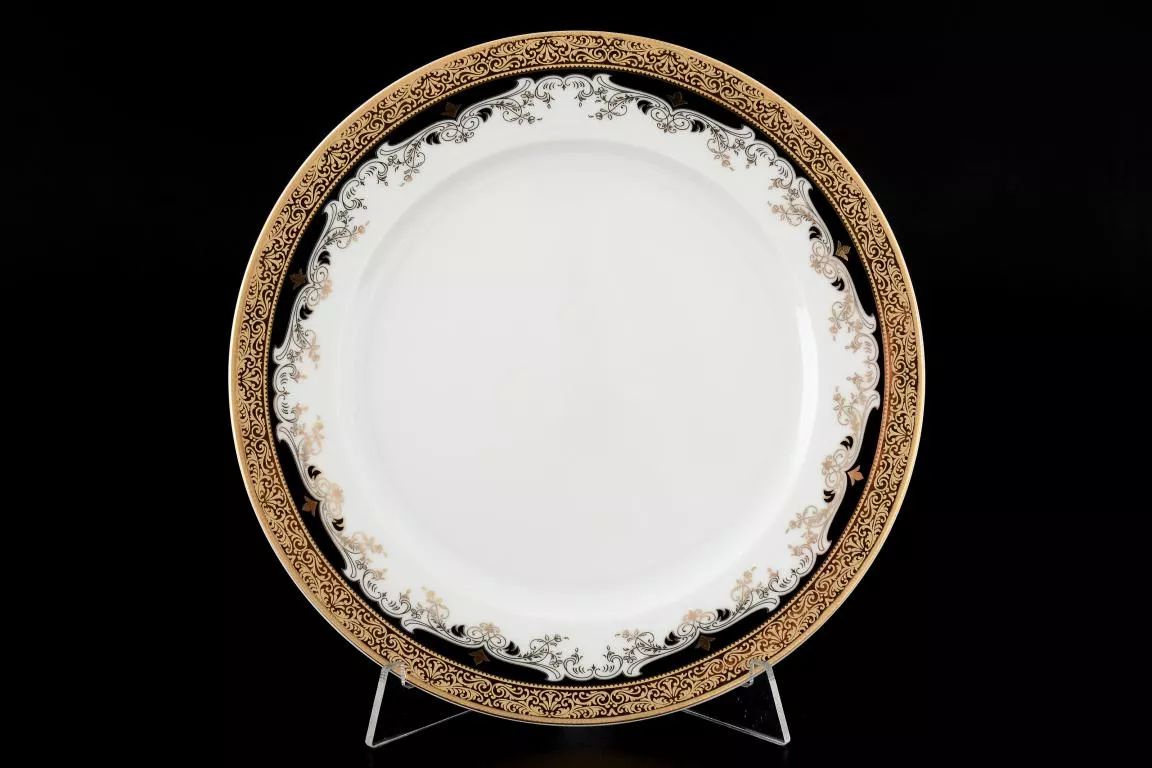 Фото Набор тарелок 21 см Кристина Черная Лилия (6 шт)