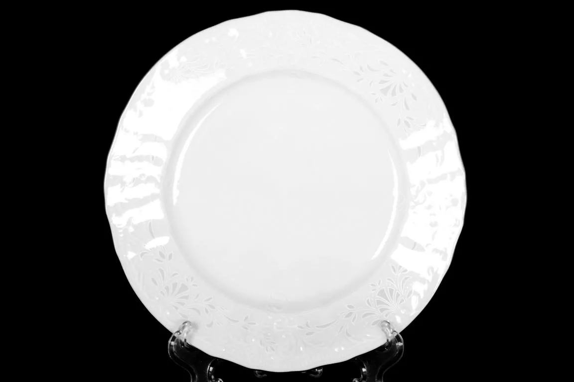 Фото Набор тарелок 17 см Бернадотт Платиновый узор (6 шт)
