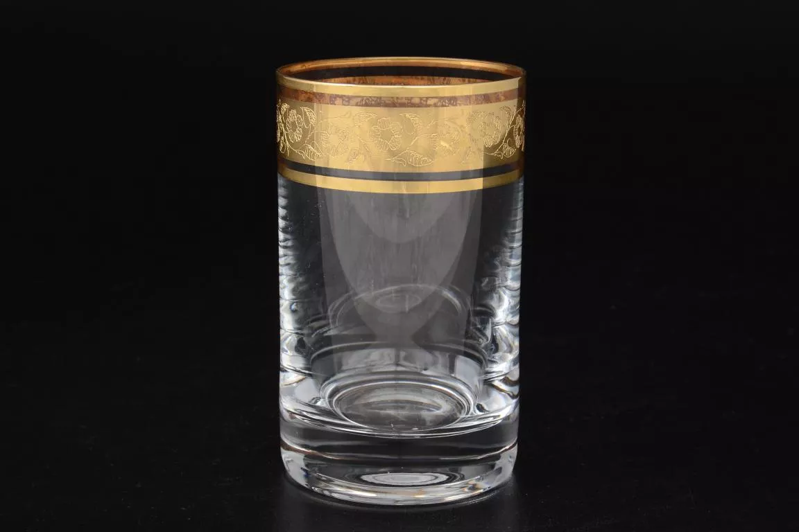Фото Набор стаканов для воды 150 мл Идеал Золото Kvetna (6 шт)