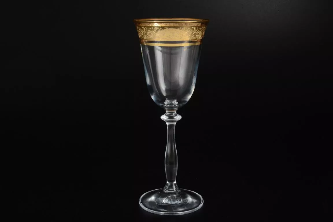 Фото Набор бокалов для вина 190 мл Анжела золото (6 шт)