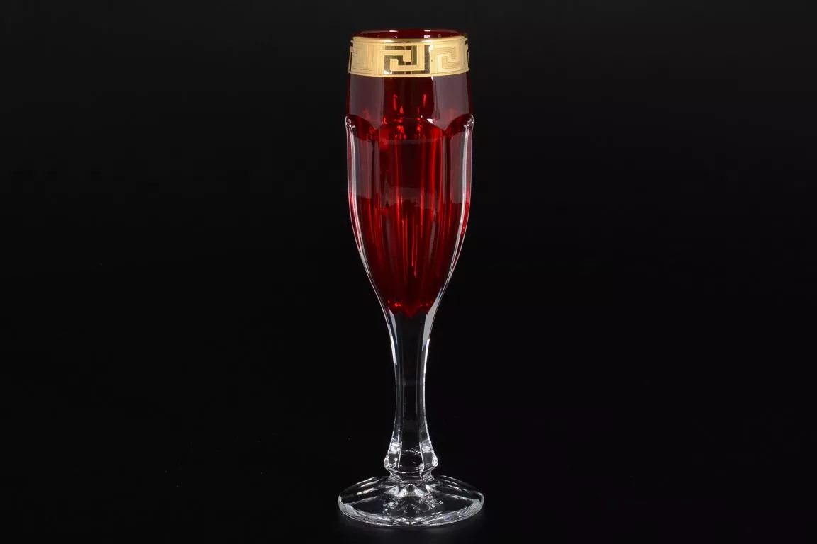 Фото Набор фужеров для шампанского Костка Сафари Рубин (6 шт)