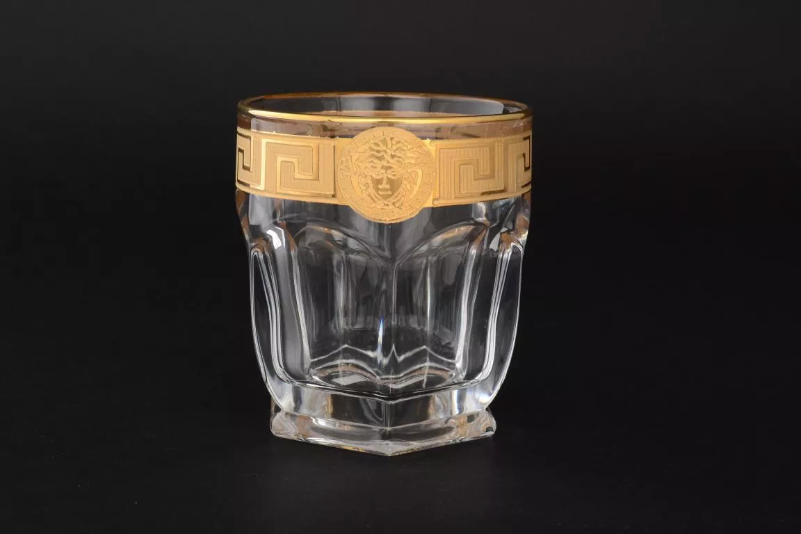 Фото Набор стаканов для виски "Версачи Глава Сафари" B-G фон