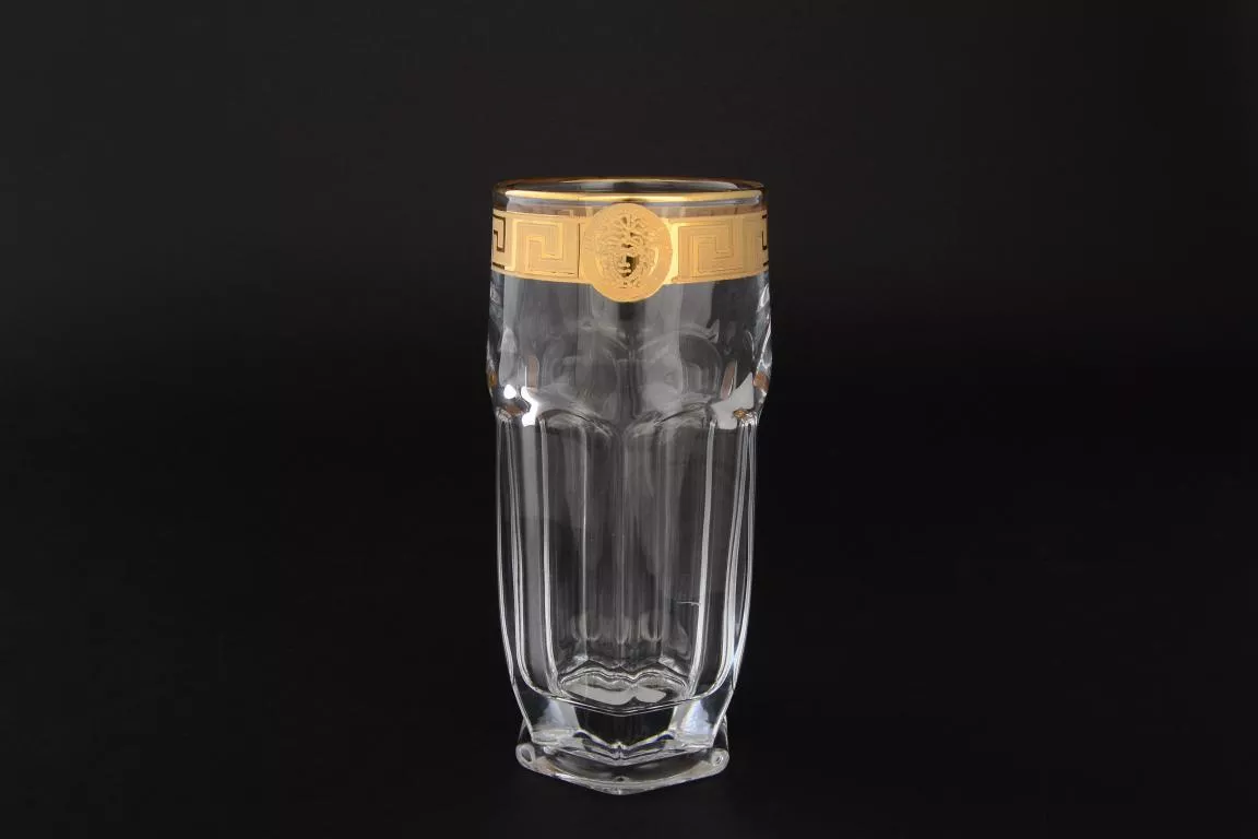 Фото Набор стаканов для воды "Версачи Глава Сафари" B-G фон