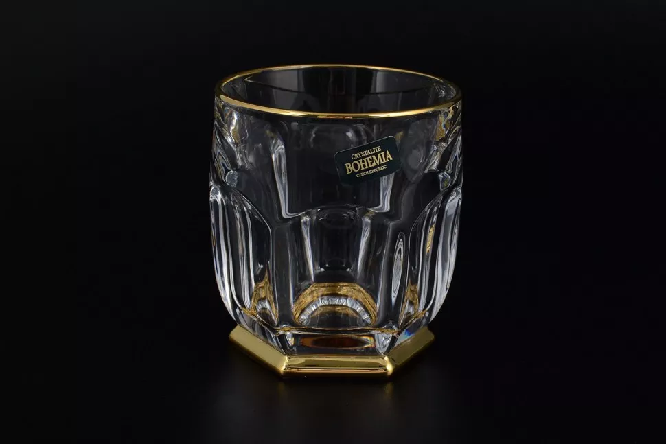 Фото Набор стаканов для виски 250 мл Сафари Bohemia Gold Артикул 11464