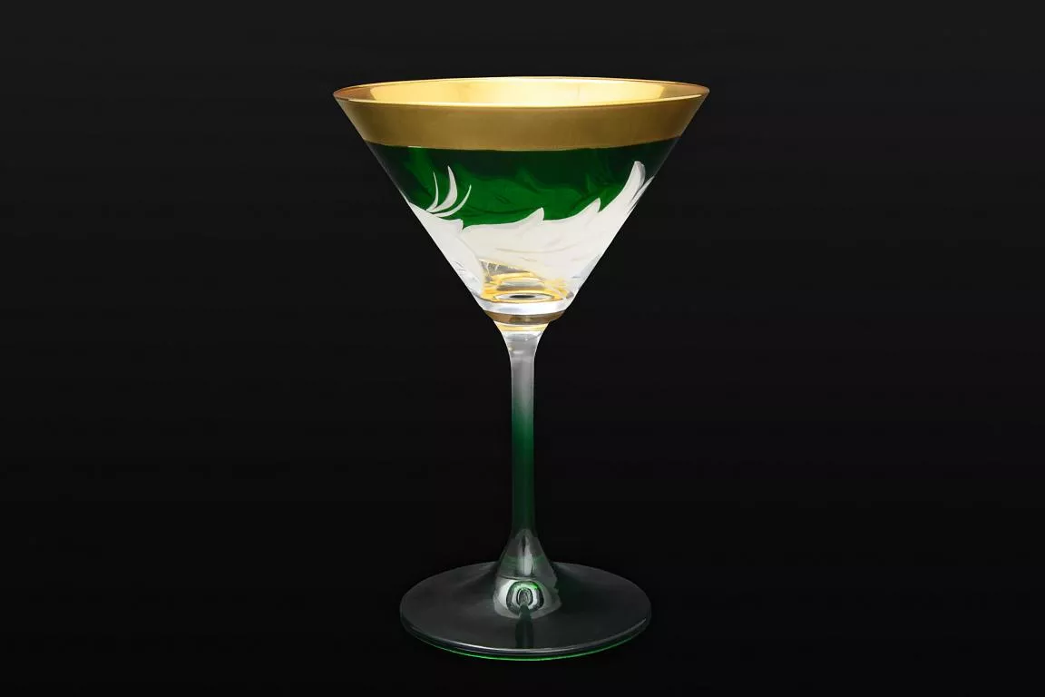 Фото Набор бокалов для мартини "Волна зеленая" E-V