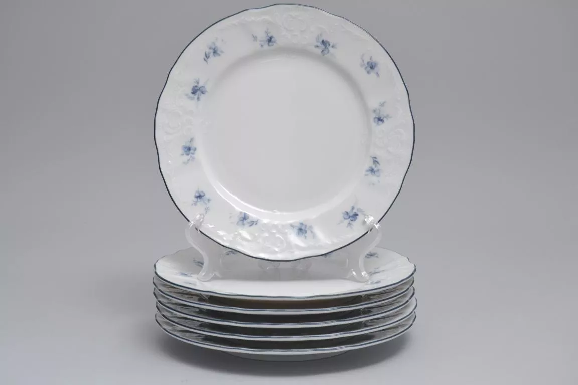 Фото Набор тарелок 19 см Бернадотт Синий цветок (6 шт)