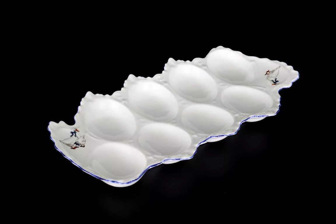 Фото Поднос для яиц 25 см Гуси Корона