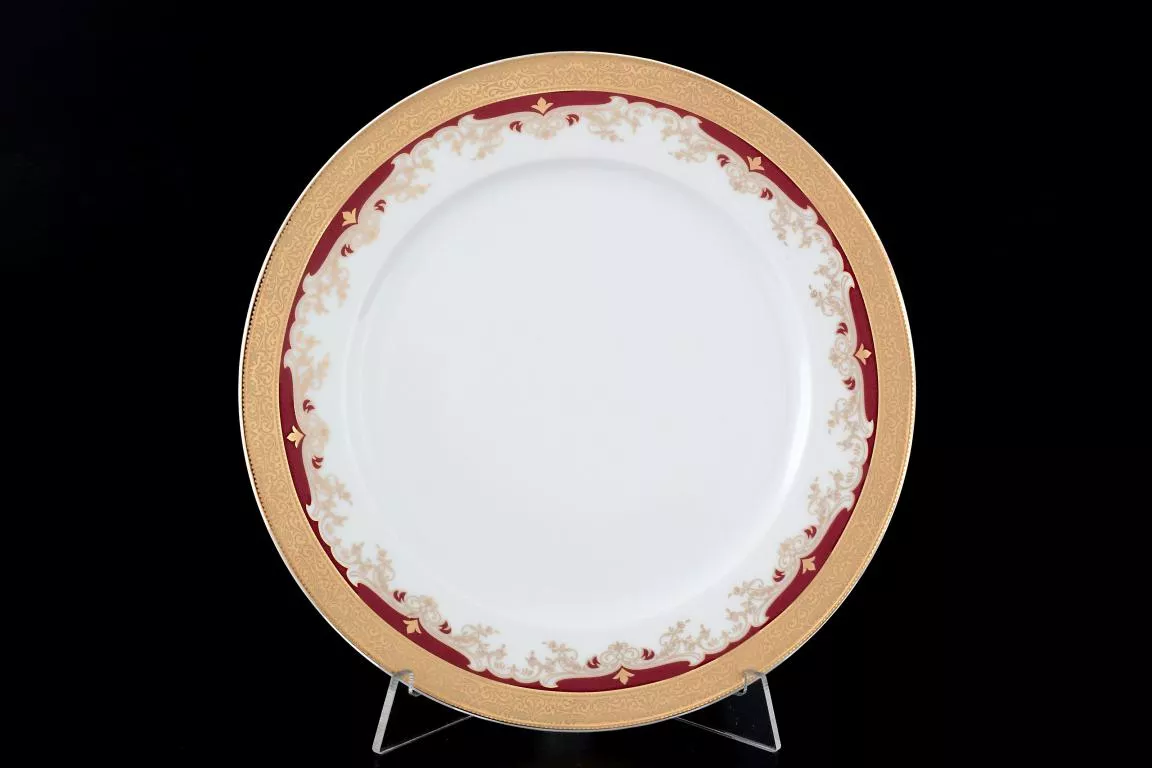 Фото Набор тарелок 21 см Кристина Красная Лилия (6 шт)