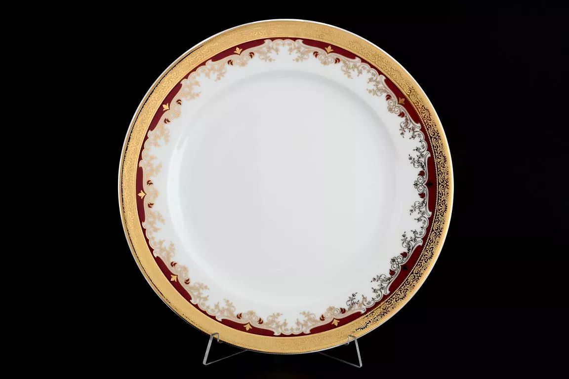 Фото Набор тарелок 27 см Кристина Красная Лилия (6 шт)