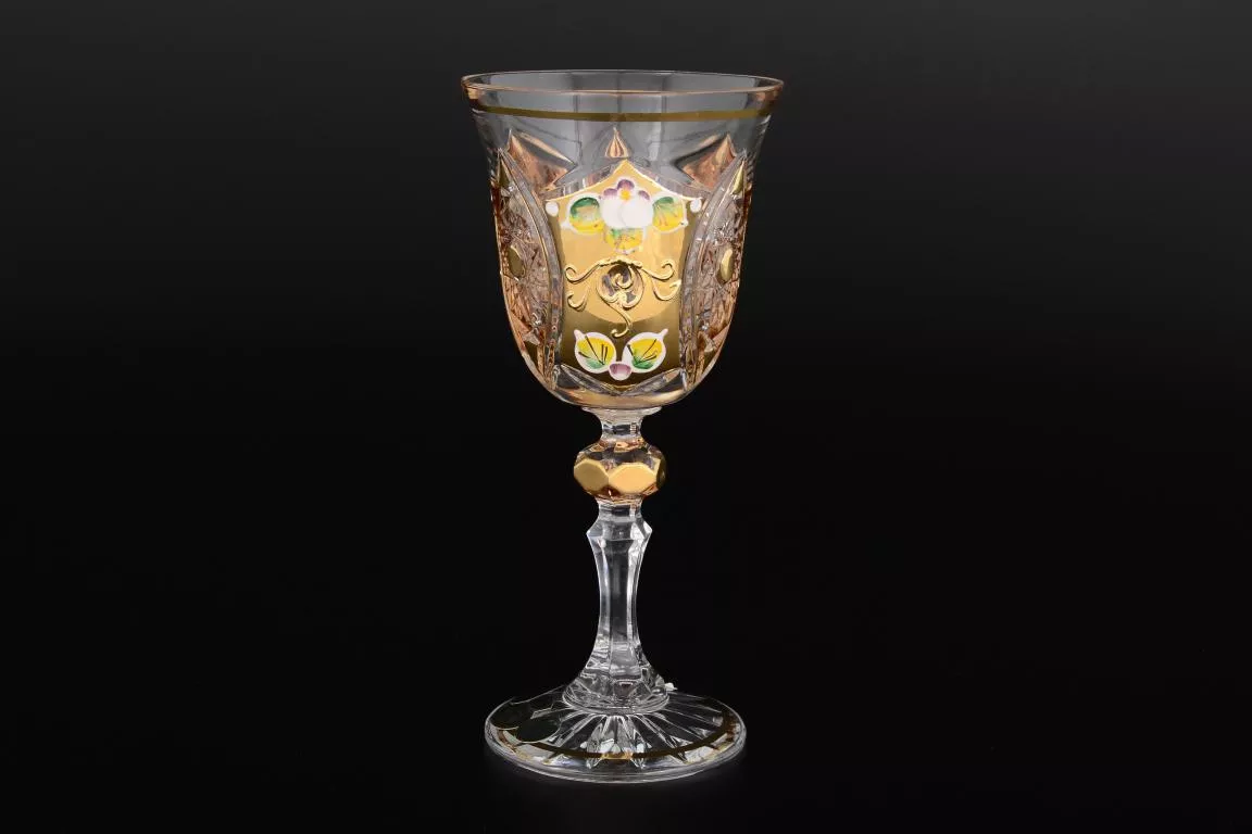 Фото Набор бокалов для вина 170 мл Sonne Crystal Золото (6 шт) Артикул 18394