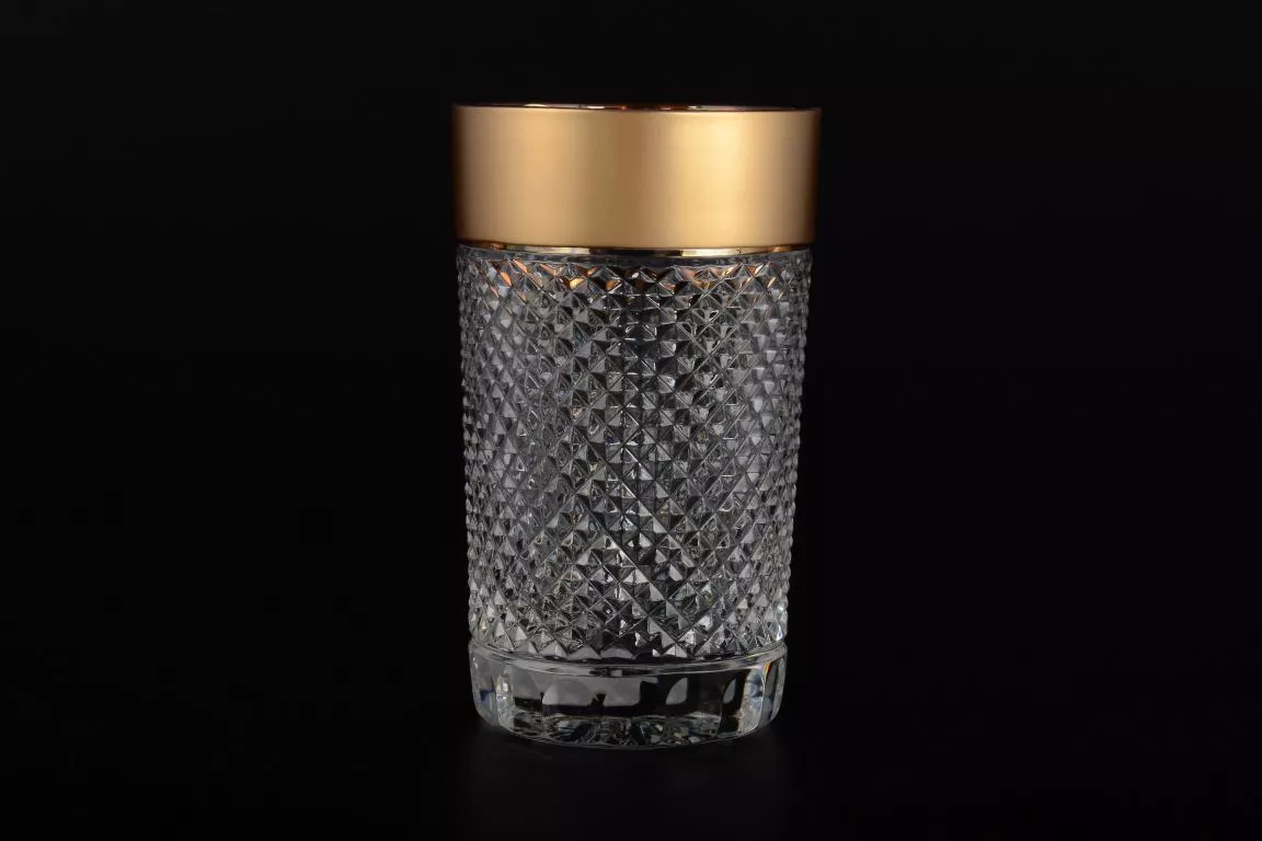 Фото Набор стаканов для воды 200 мл Sonne Crystal Золото (6 шт)