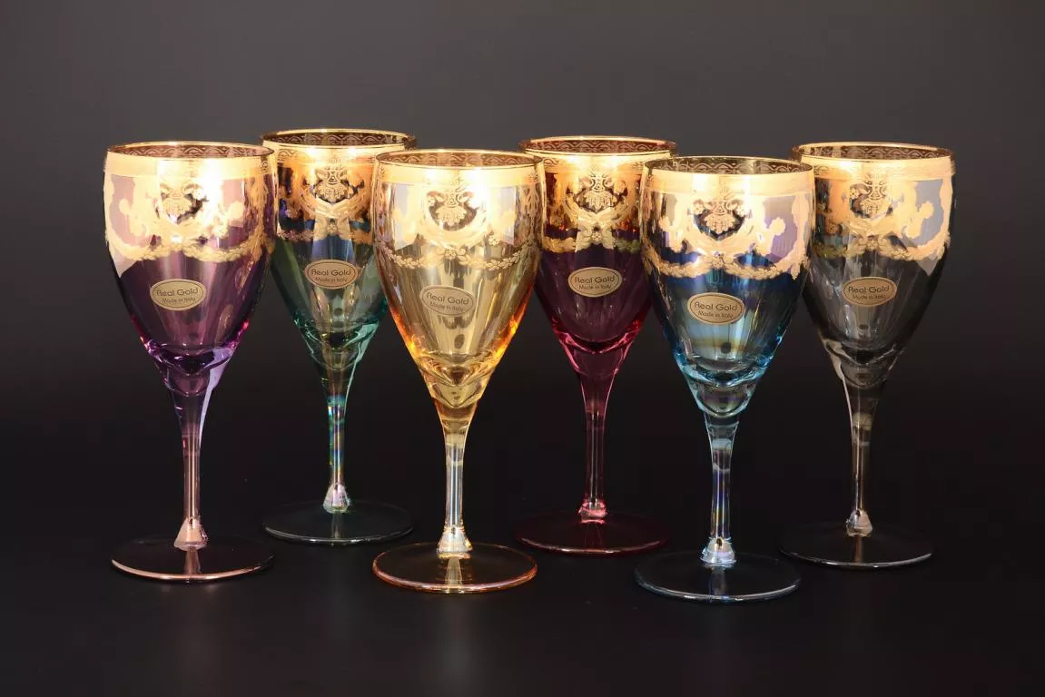 Фото Набор бокалов для вина Veneziano Color Артикул 28828