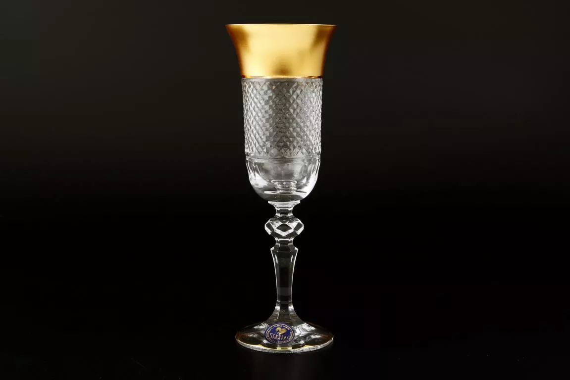 Фото Набор фужеров для шампанского 150 мл Crystal Heart (6 шт) Артикул 28795