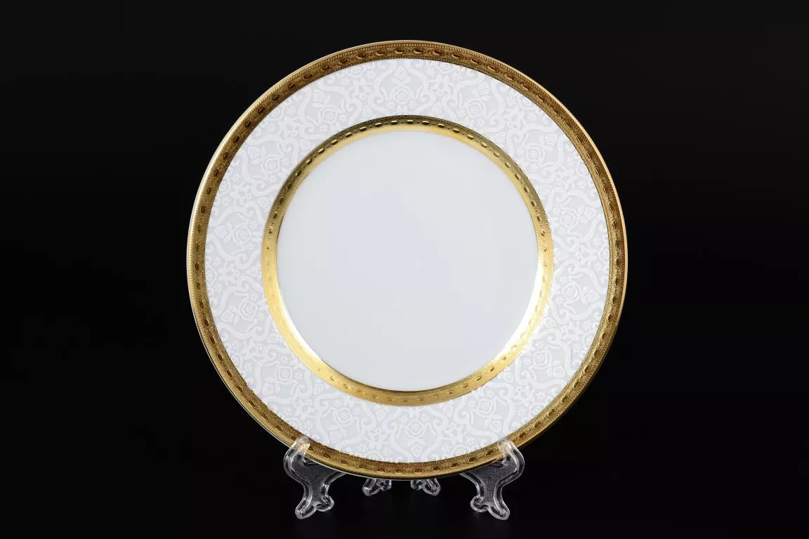 Фото Набор тарелок 17 см Constanza Diamond White Gold (6 шт)