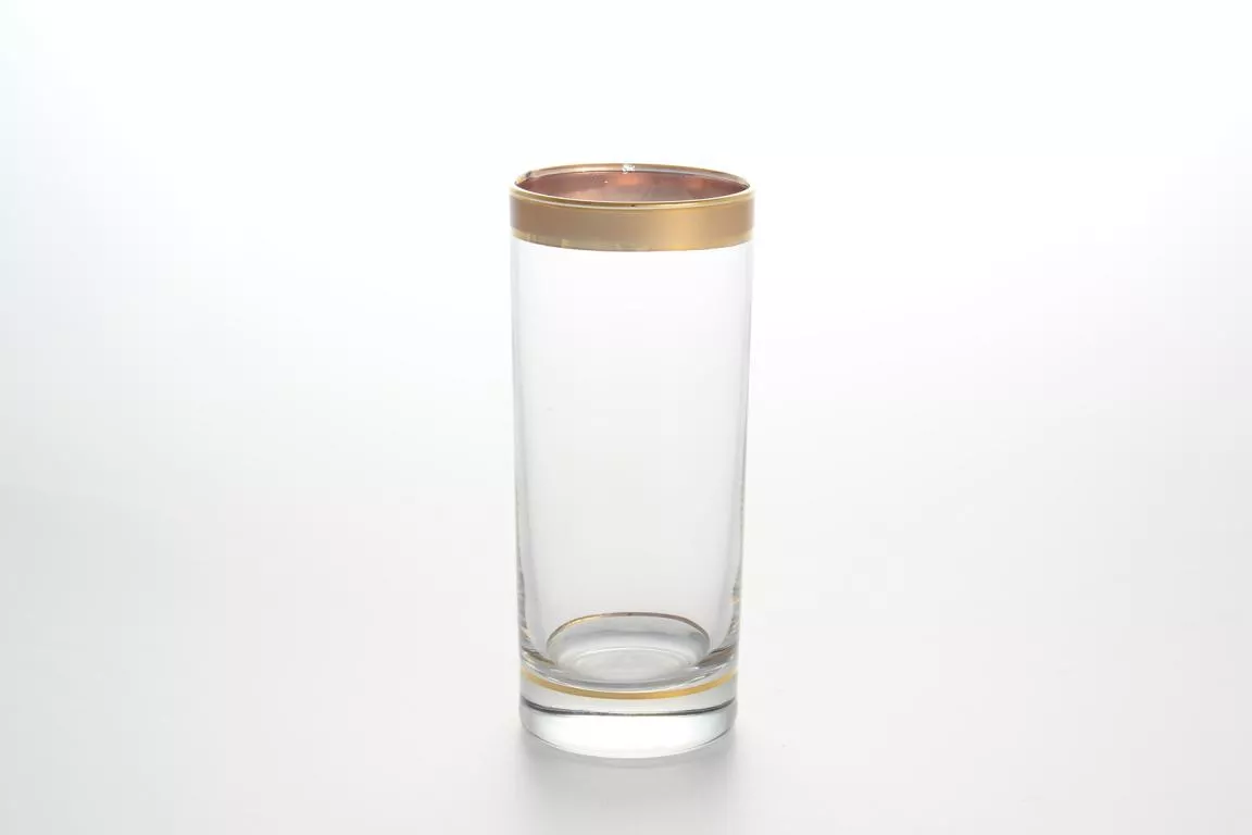 Фото Набор стаканов для воды 300 мл королевский Матовая полоса А-M Ровные (6 шт)