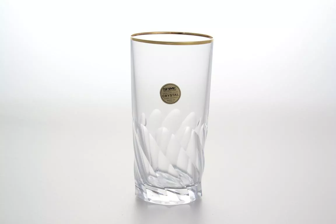 Фото Набор 6 стаканов для воды Палермо золото 350 мл