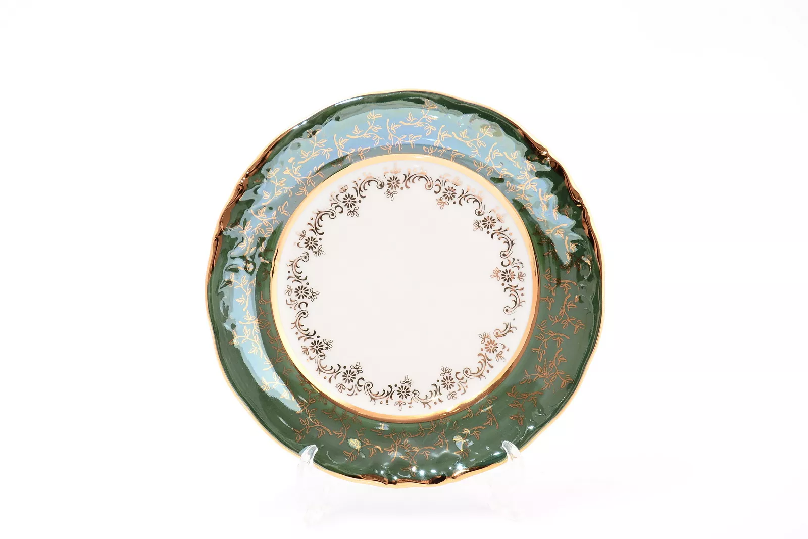 Фото Набор тарелок 19 см Зеленый лист Sterne porcelan (6 шт)