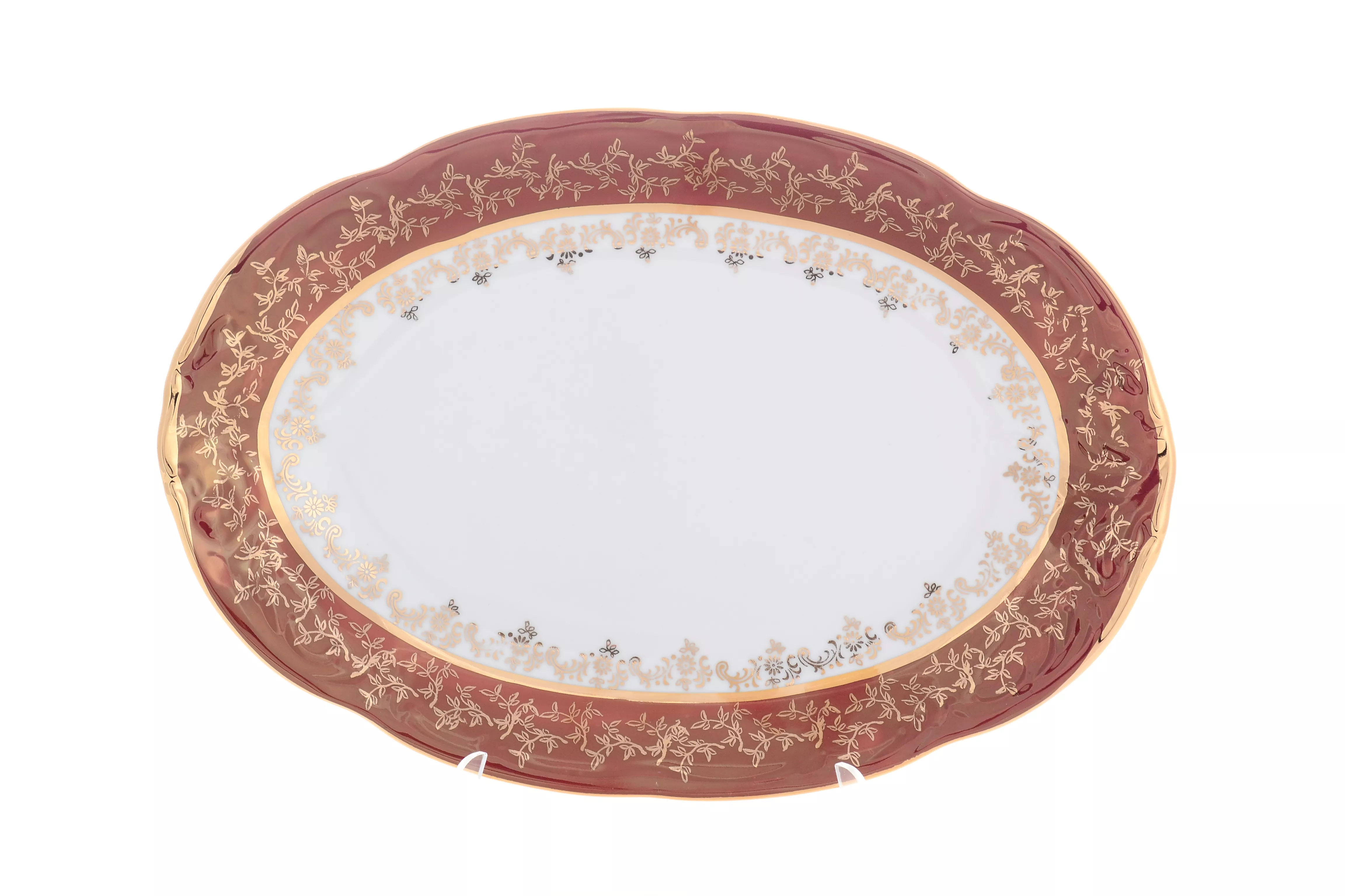 Фото Блюдо овальное 33 см Красный лист Sterne porcelan