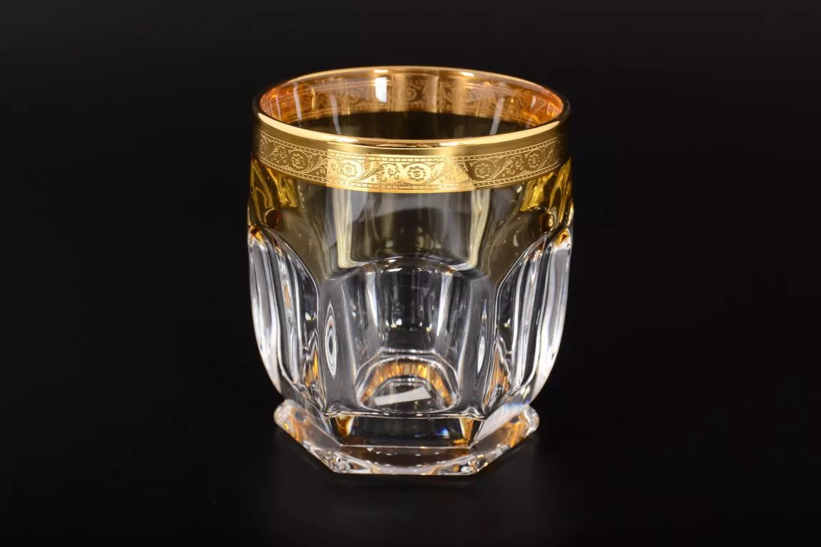Фото Набор стаканов для виски Сафари желтый 280 мл (6 шт) Bohemia Gold