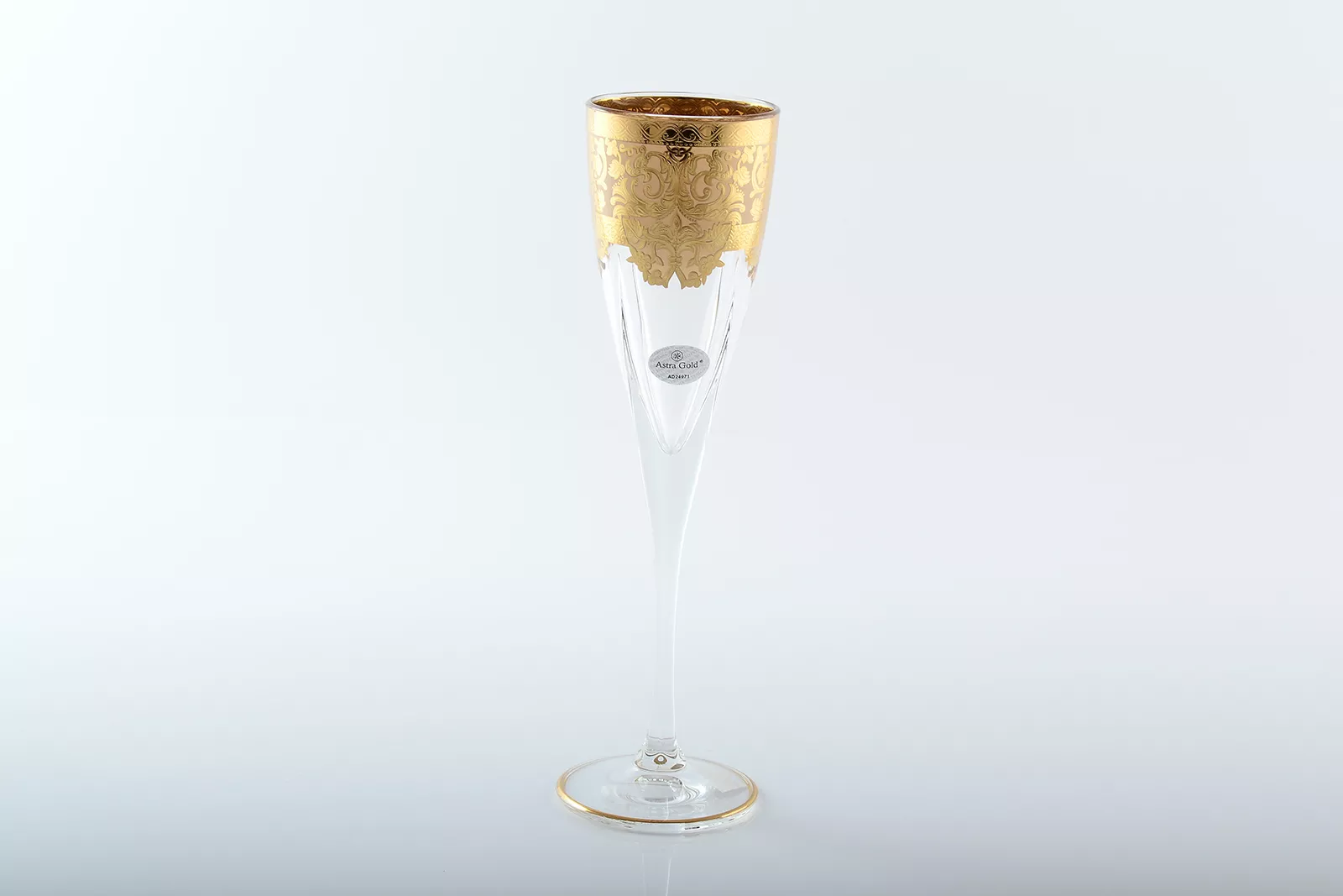 Фото Набор фужеров для шампанского 170 мл Natalia Golden Ivory Decor Astra Gold (6 шт)