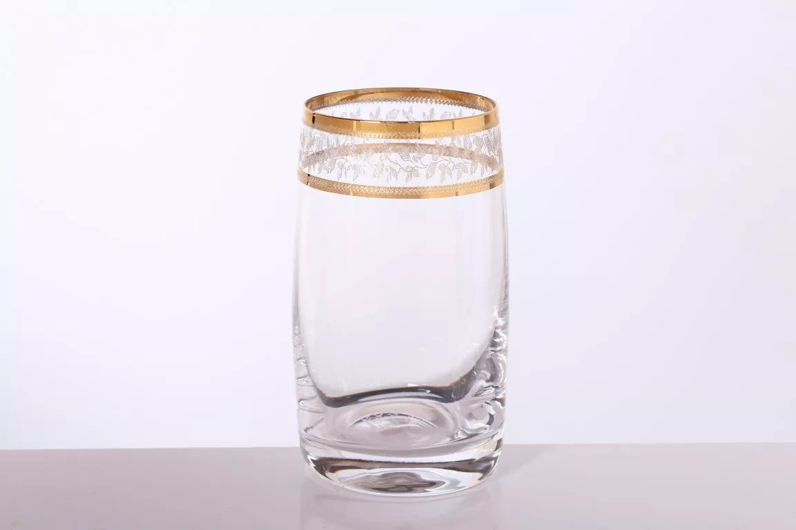 Фото Набор стаканов для воды 230 мл Идеал Золотой лист (6 шт)