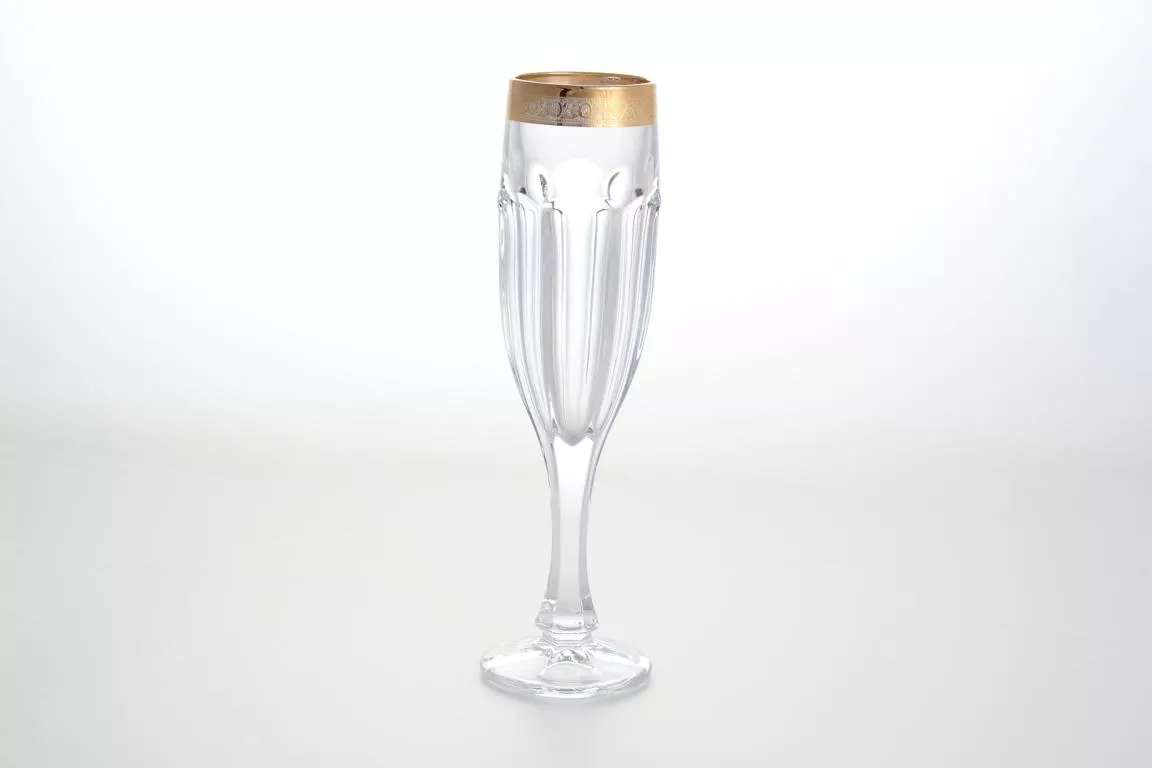 Фото Набор фужеров для шампанского150 мл Сафари Bohemia Gold
