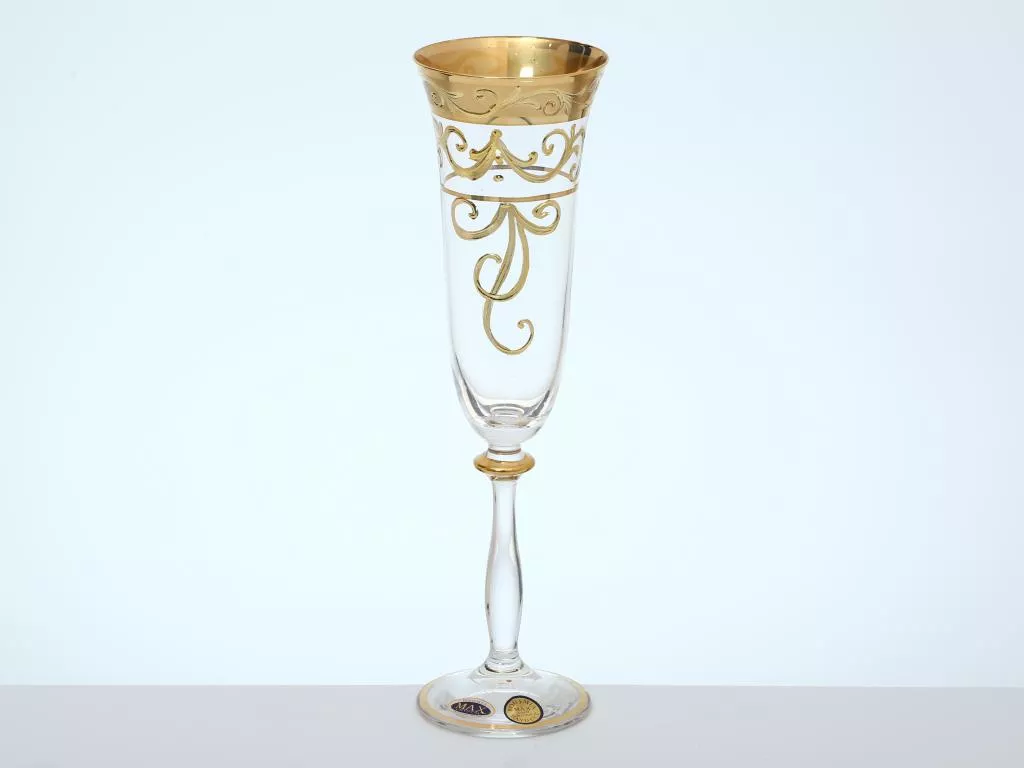 Фото Анжела набор бокалов для шампанского 190 мл Star Crystal (6 шт) Артикул 33509