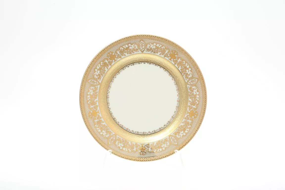 Фото Набор тарелок 17 см Cream Majestic Gold