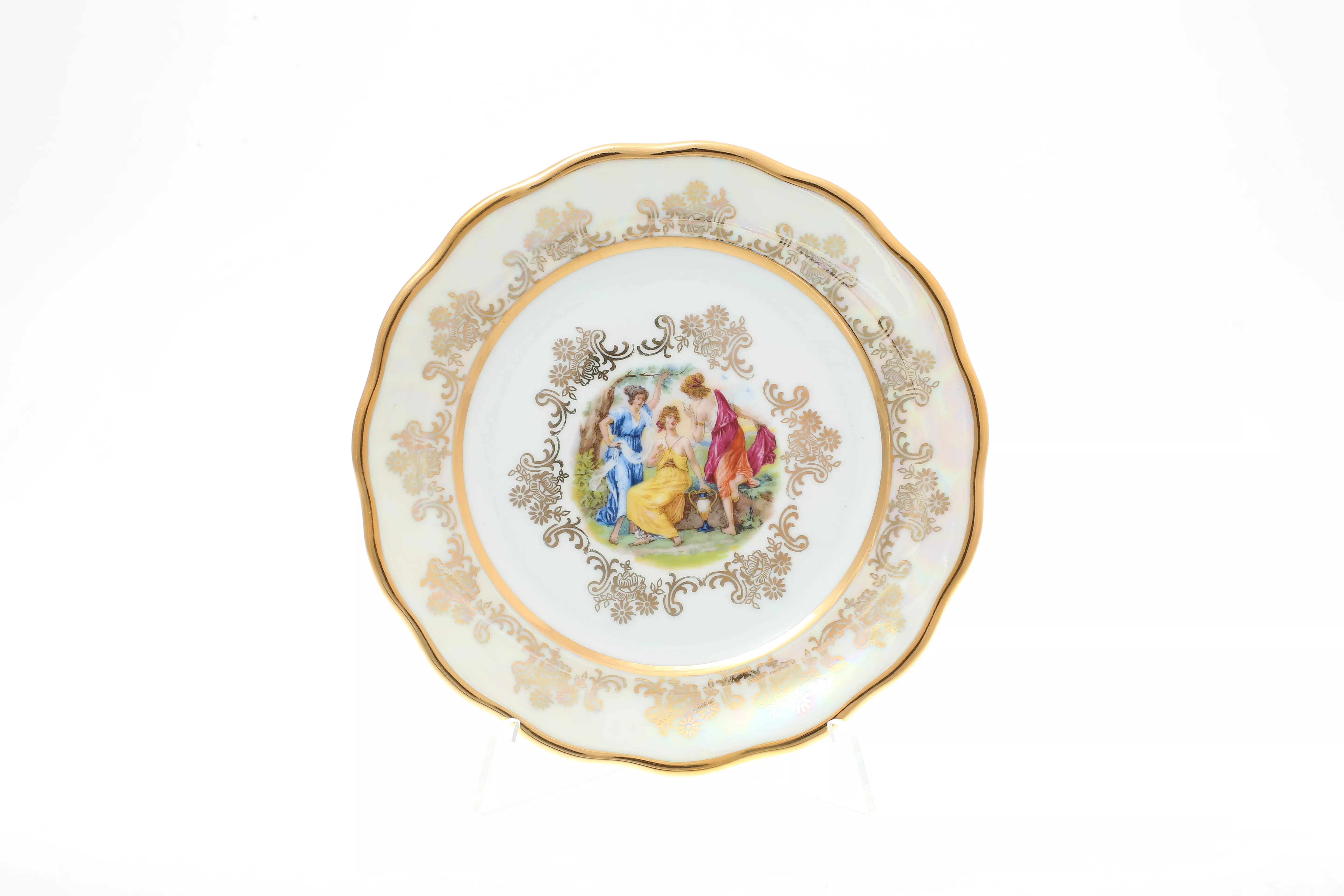 Фото Набор тарелок 17 см Мадонна Перламутр Sterne porcelan (6 шт)