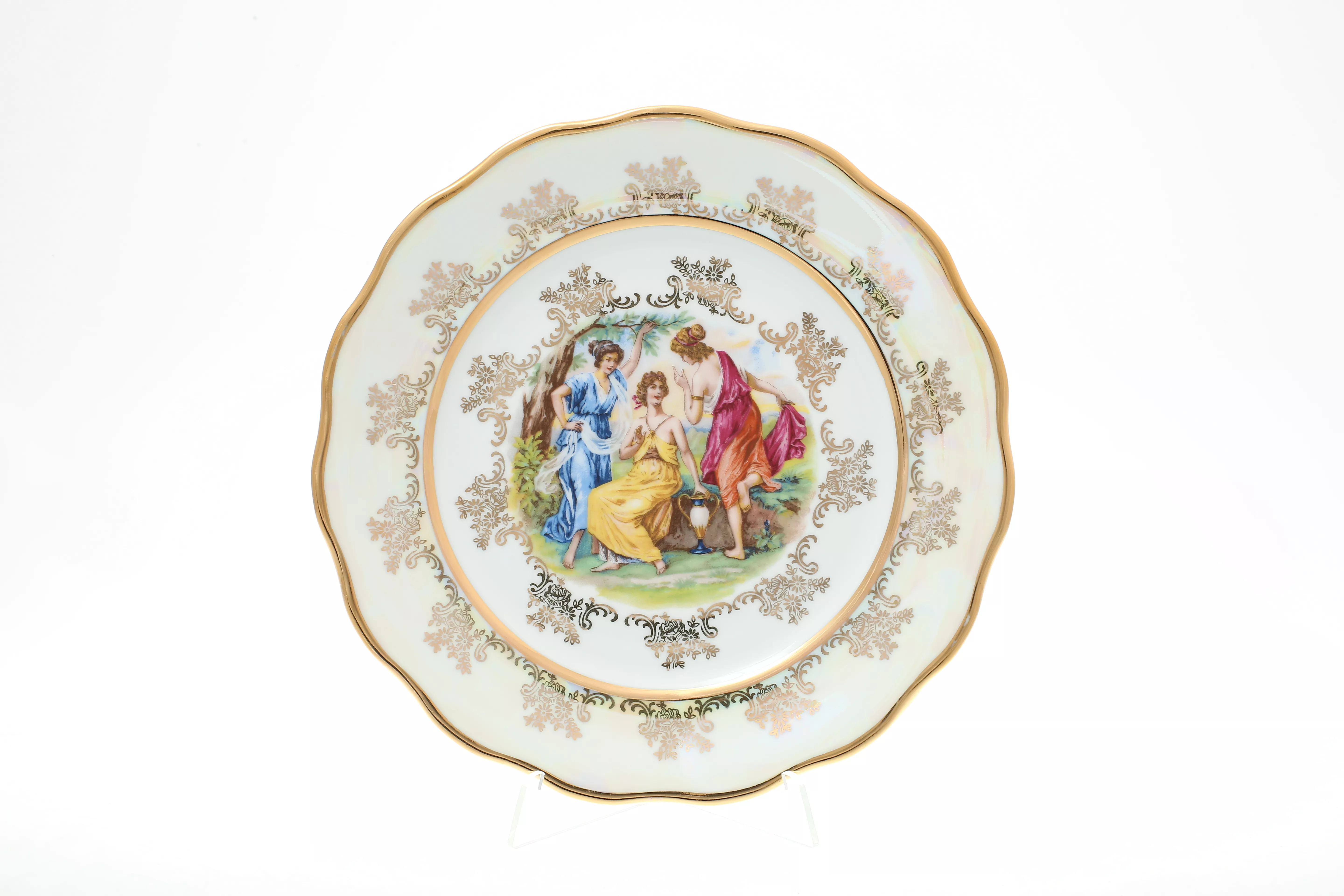 Фото Набор тарелок 25 см Мадонна Перламутр Sterne porcelan (6 шт)