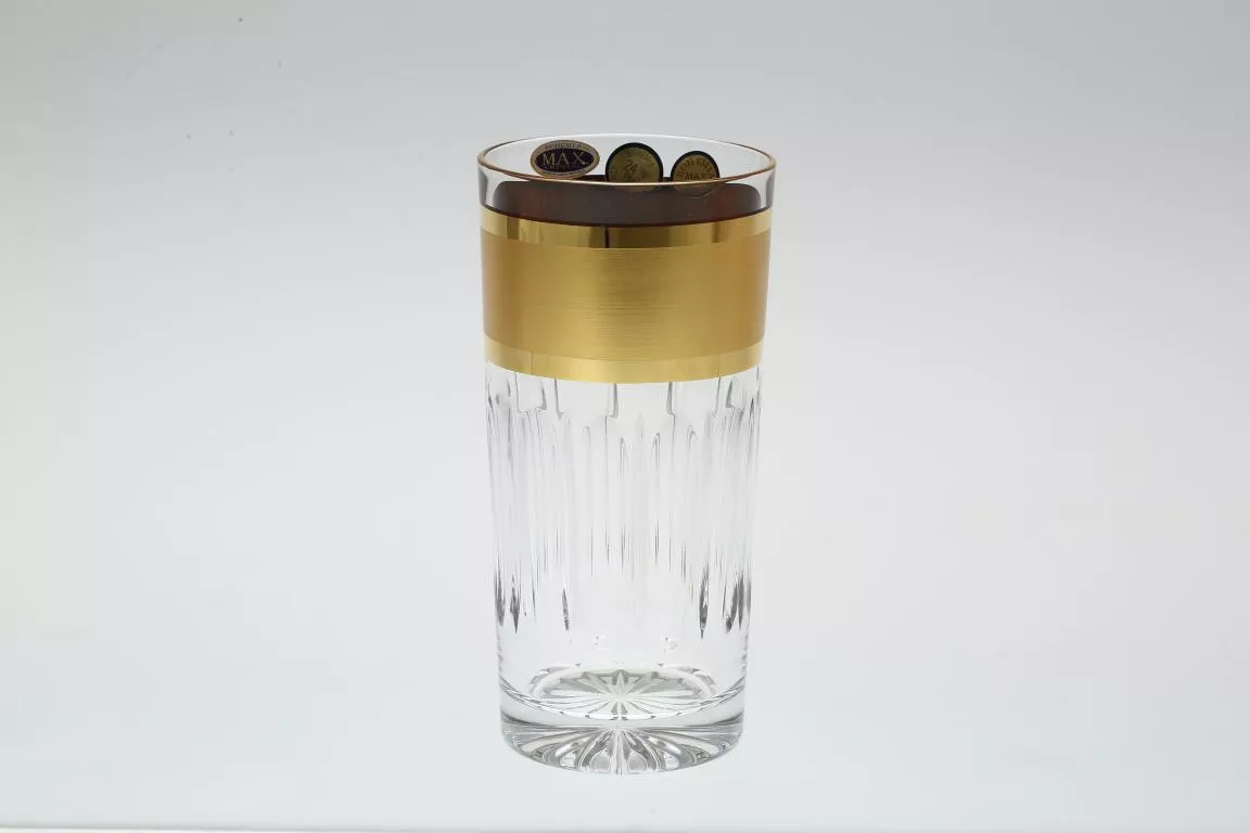 Фото Набор стаканов для воды 350 мл Max Crystal Золото (6 шт.) Артикул 32241