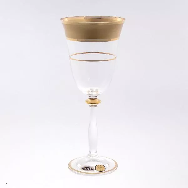 Фото Набор бокалов для вина Анжела Star Crystal Лепка прозрачная 250мл (6 шт)