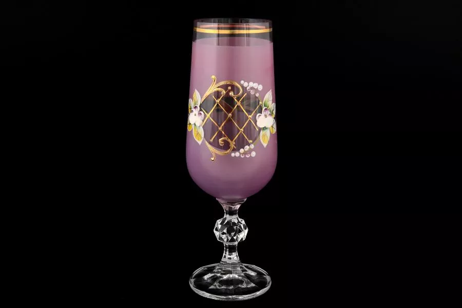 Фото Набор фужеров для шампанского 180 мл Розовый фон (6 шт) Артикул 15265