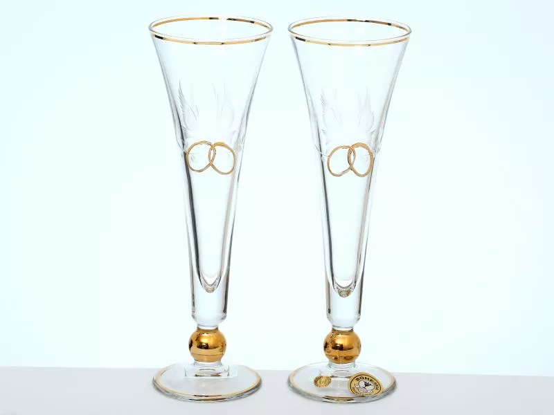 Фото Свадебный набор из 2-х бокалов для шампанского"E-S"