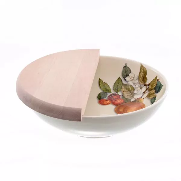 Фото Набор салатник с разделочной доской 2 предмета Caroline Artigianato ceramico Груша
