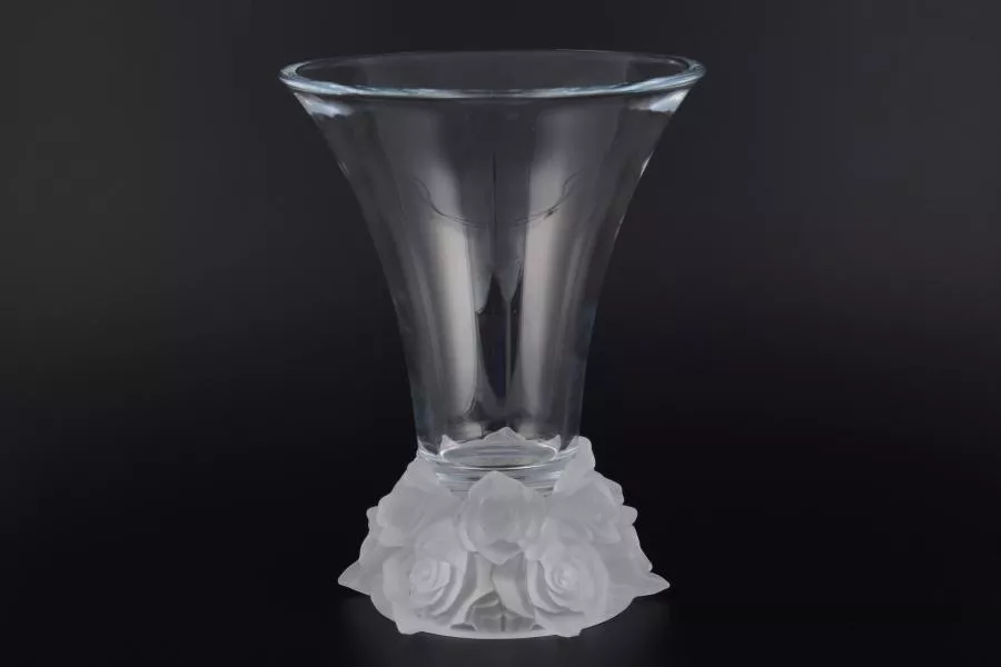 Фото Ваза для цветов Crystalite Giftware Frost Розы 25см