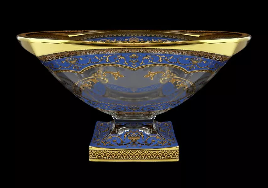 Фото Фруктовница 34 см Magma Flora's Empire Golden Blue Decor+H Astra Gold