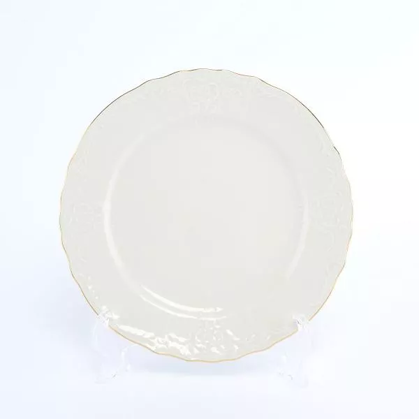 Фото Набор тарелок 21 см Бернадотт Белый узор Be-Ivory (6 шт)