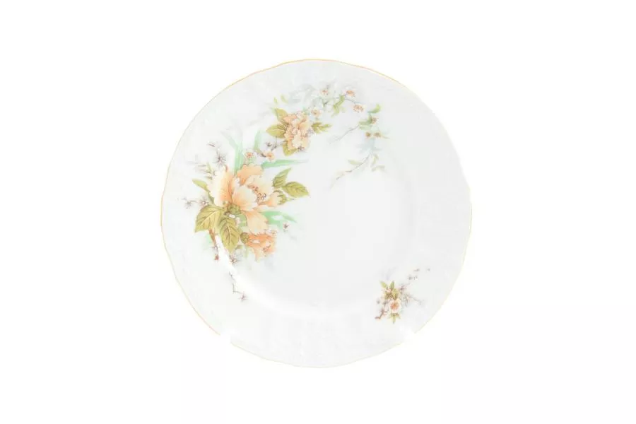 Фото Набор тарелок 17 см Бернадотт Зеленый цветок (6 шт)