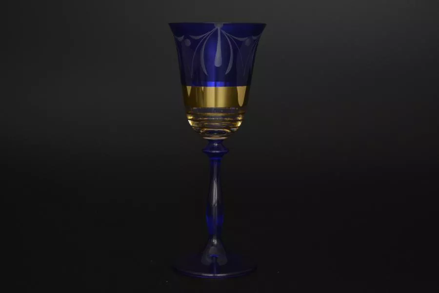 Фото Набор бокалов для вина Лазурь синяя E-S (6 шт)